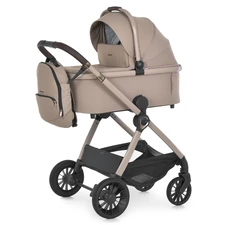 Универсальная коляска El Camino Riviera ME 1183 Affogato Beige бежевая 2 в 1 люлька + блок